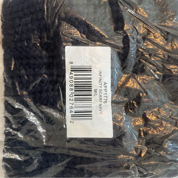 Navy Infinity Scarf - Picture 5 of 8